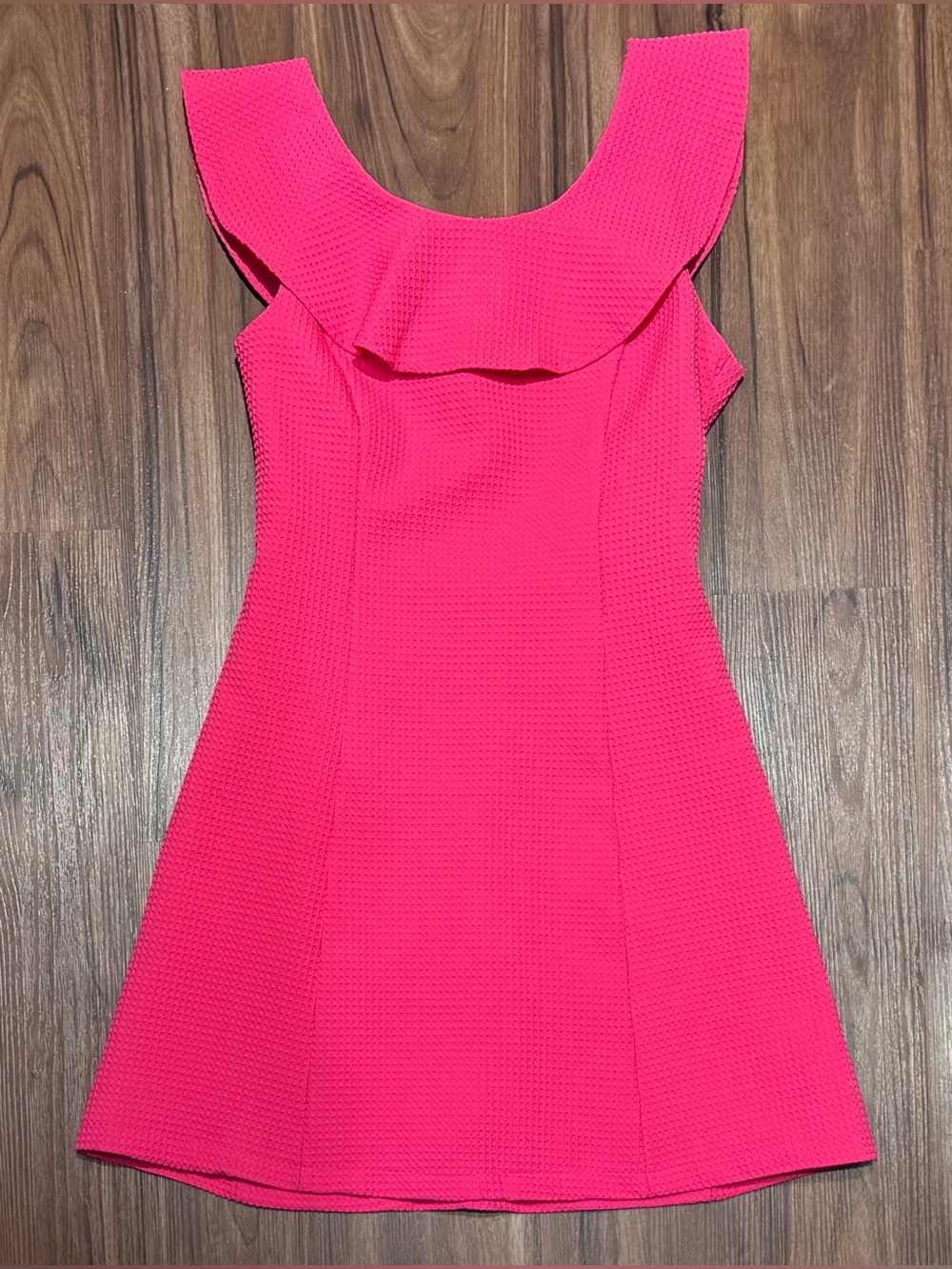 New She + Sky Pink Textured Dress – S